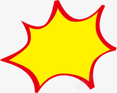 黄色红色创意几何形状素材