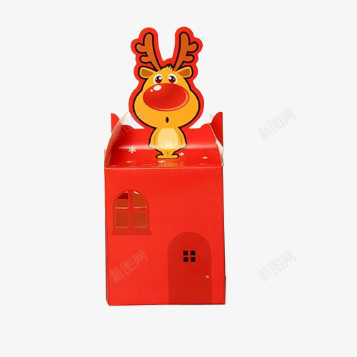 红色小鹿平安果包装盒png免抠素材_88icon https://88icon.com 包装礼盒 平安果包装盒 正方形 水果 红色小鹿 苹果