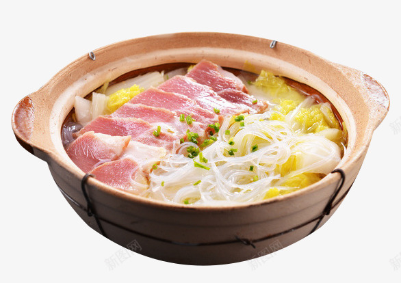 咸肉粉丝煲png免抠素材_88icon https://88icon.com 产品实物 健康 咸肉 砂锅 粉丝 美食