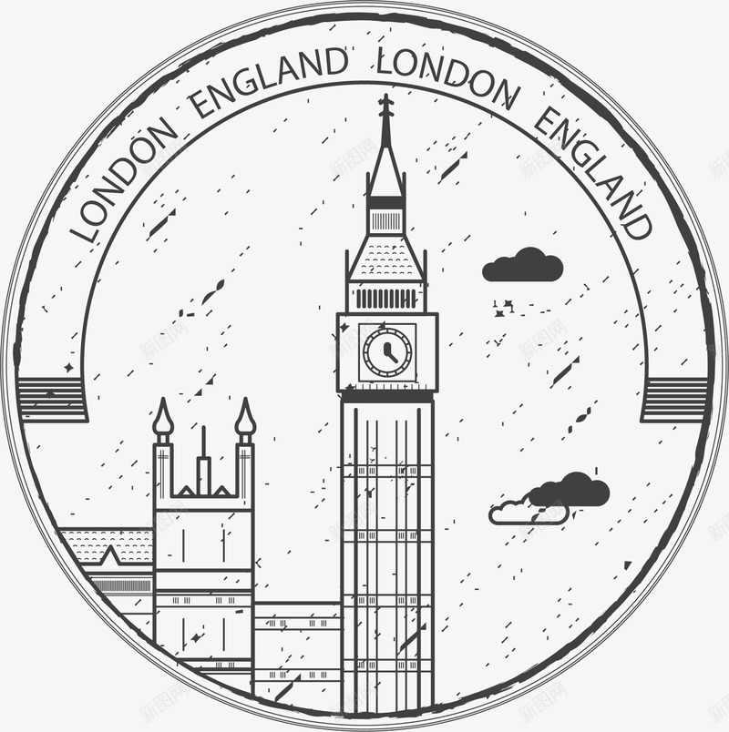 英国伦敦大笨钟png免抠素材_88icon https://88icon.com 大笨钟 旅游纪念 纪念邮票 英国