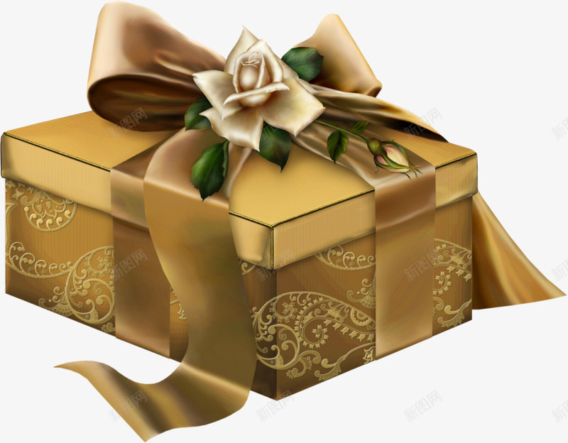 丝绸礼物盒png免抠素材_88icon https://88icon.com 丝绸 丝绸礼物盒 玫瑰花盒 盒子 礼物盒 礼物精品 精品盒子