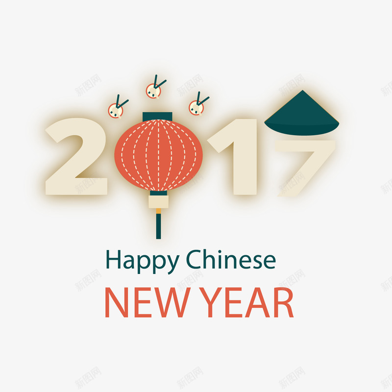 2017灯笼扁平化矢量图ai免抠素材_88icon https://88icon.com 2017 兔子 扁平化 灯笼 矢量图