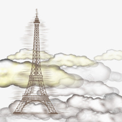巴黎铁塔矢量图素材