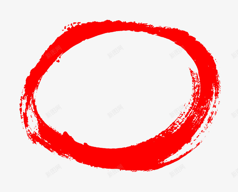 手绘红圈png免抠素材_88icon https://88icon.com 圆圈 手绘 手绘红圈 笔触 粗线条 红圈