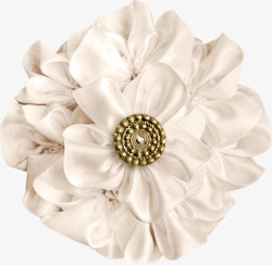 白色丝绸花朵素材