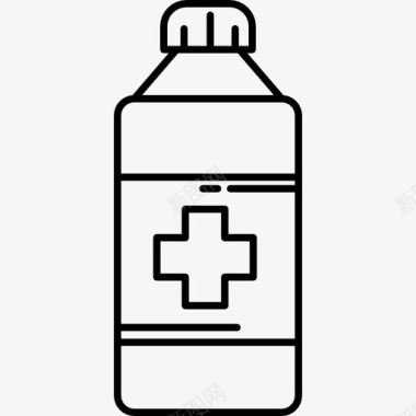 保健和医疗药瓶图标图标