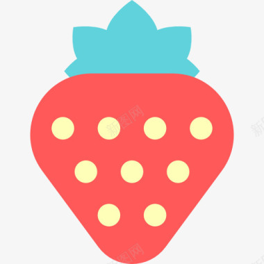 烤食品和餐厅Strawberry图标图标