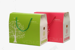 绿色水果礼盒素材