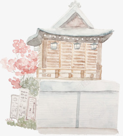 创意和合成日本房子建筑素材