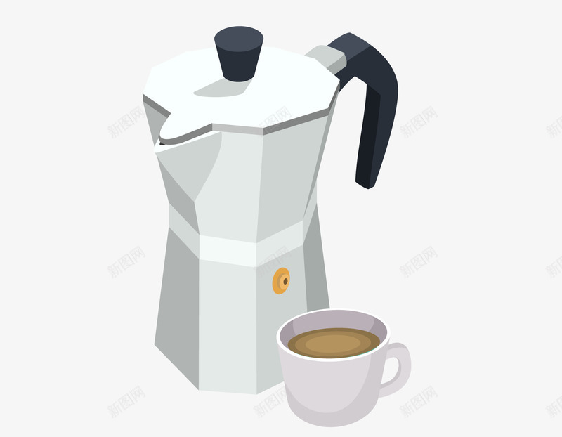 手磨半自动咖啡机矢量图ai免抠素材_88icon https://88icon.com 半自动咖啡机 咖啡制作 咖啡机 咖啡机结构模型 手磨咖啡机 电器 矢量图