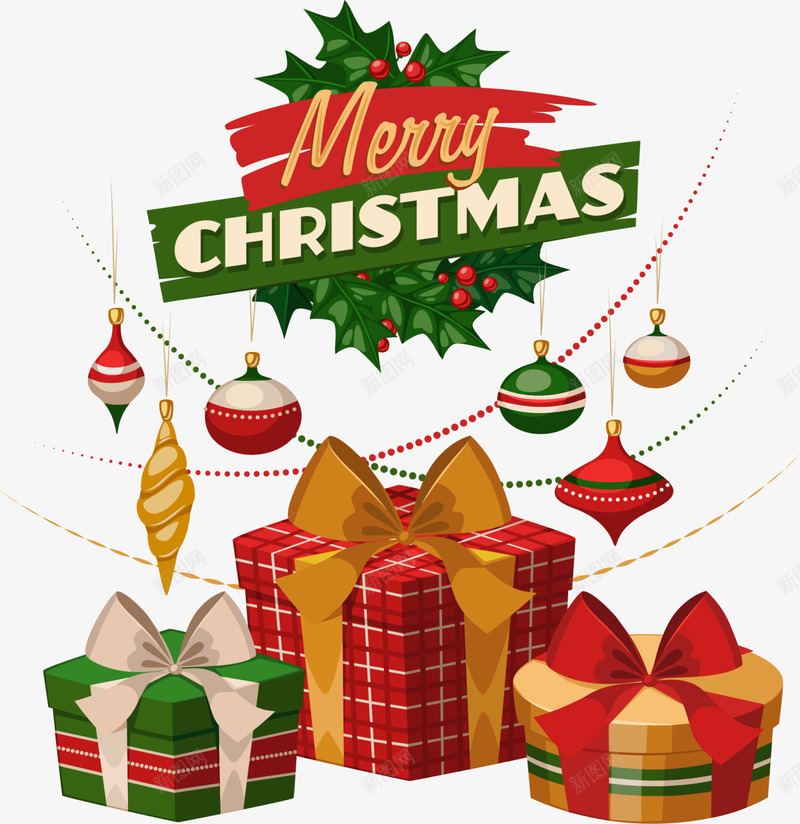 圣诞节多彩圣诞礼物盒png免抠素材_88icon https://88icon.com christmas merry 圣诞快乐 圣诞礼物盒 圣诞节礼物 多彩礼盒