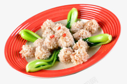 珍珠虾肉丸子素材