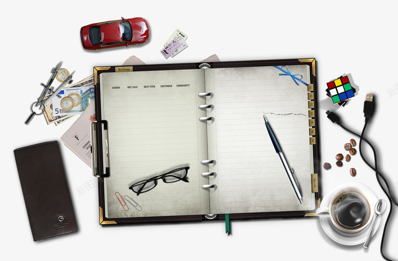 复古笔记本咖啡钢笔眼镜psd免抠素材_88icon https://88icon.com 咖啡 咖啡和书 咖啡杯 复古笔记本 数据线 红色汽车模型 钢笔 钱包