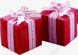 红色新春节日礼盒素材