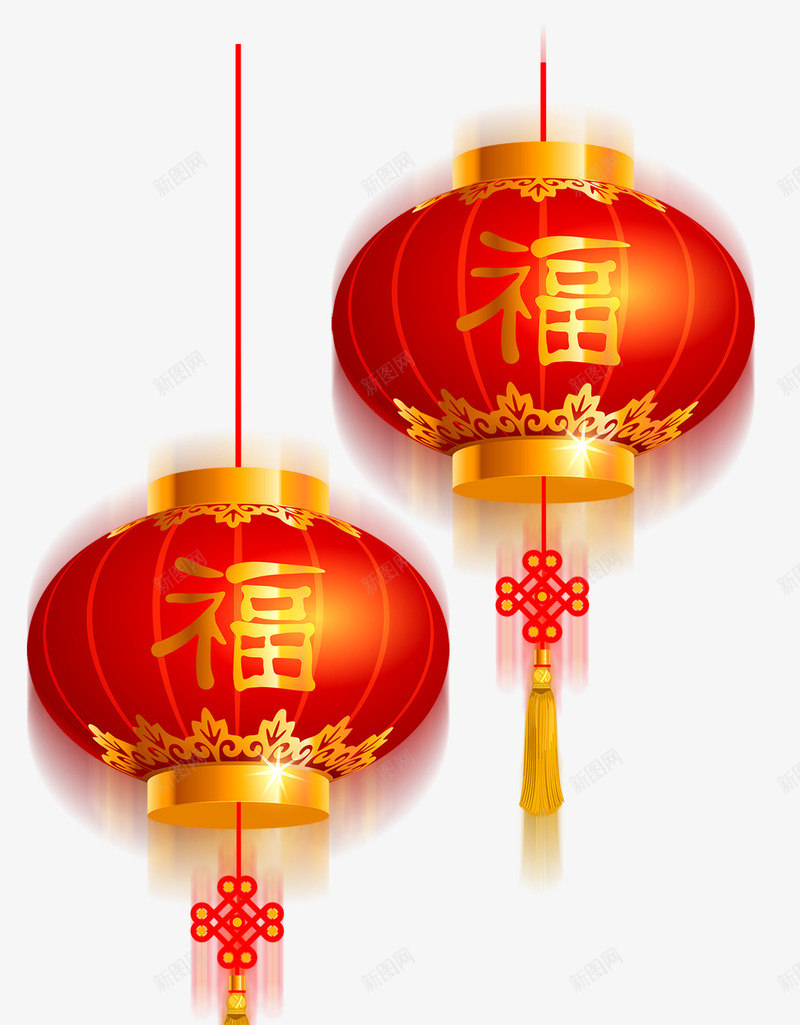 新年元素灯笼主题png免抠素材_88icon https://88icon.com 主题 元素 新年 灯笼