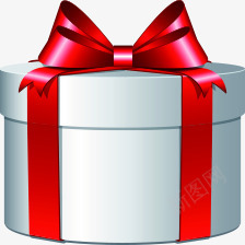 圆形白色礼盒圣诞礼物png免抠素材_88icon https://88icon.com 圆形 圣诞 白色 礼物 礼盒