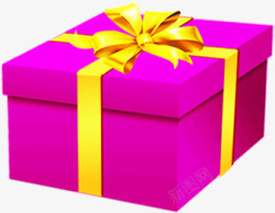 紫色礼盒优惠放价活动素材