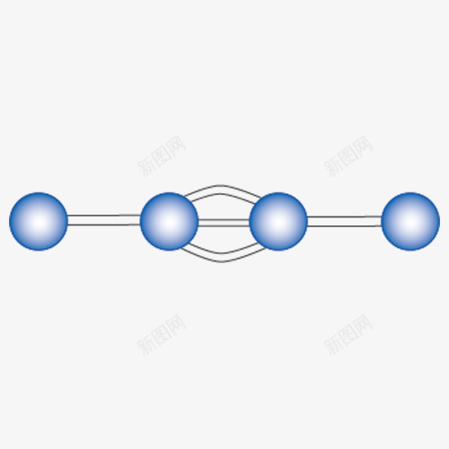 四分子2球棍模型png免抠素材_88icon https://88icon.com 化学教学 四分子2球棍模型 示意图 蓝色 高分子