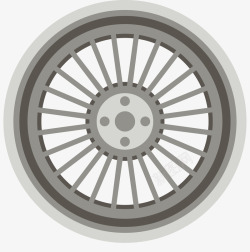 肌肉车车轮轮毂素材
