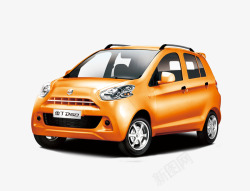 橙色动车电动车广告高清图片