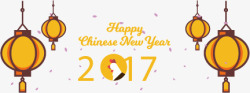 2017鸡年新年矢量图素材