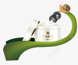 蜗牛护肤产品宣传海报素材