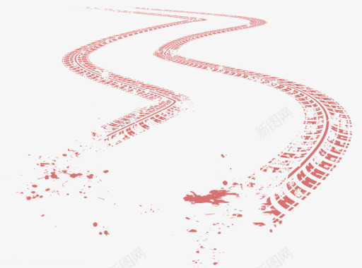 红色小汽车免抠红色痕迹小汽车图标图标