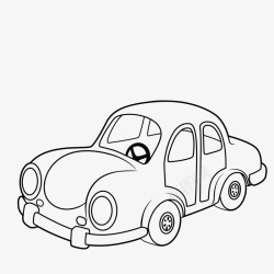 老式汽车轮廓图简笔素描老式汽车高清图片