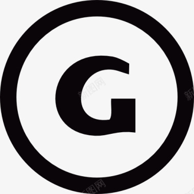 G标志圈图标图标