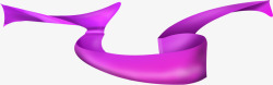 七夕元素紫色的丝带素材
