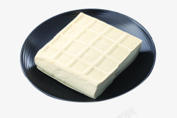 黑白盘子豆腐高清图片
