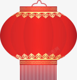 大红灯笼中国风元素素材
