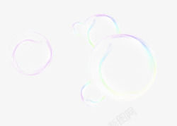 抽象五彩气泡晶莹素材