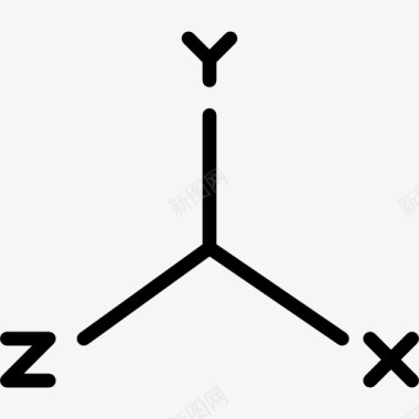 手绘坐标矢量图坐标图标图标