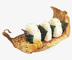 日本寿司饭团素材