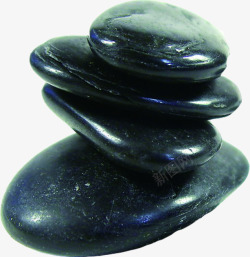 黑色石头装饰素材