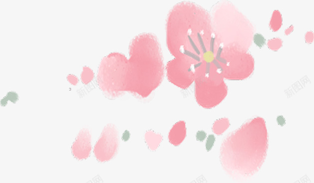 粉色漂浮复古梅花装饰png免抠素材_88icon https://88icon.com 复古 梅花 漂浮 粉色 装饰