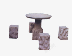石凳石桌素材