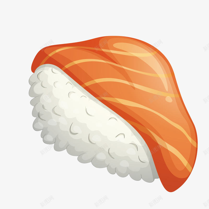 三文鱼寿司png免抠素材_88icon https://88icon.com 日本 矢量寿司 米饭 醋 食物