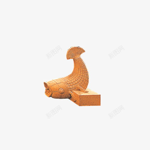 石雕鲤鱼png免抠素材_88icon https://88icon.com 屋顶 石头 资源共享 雕塑 鲤鱼