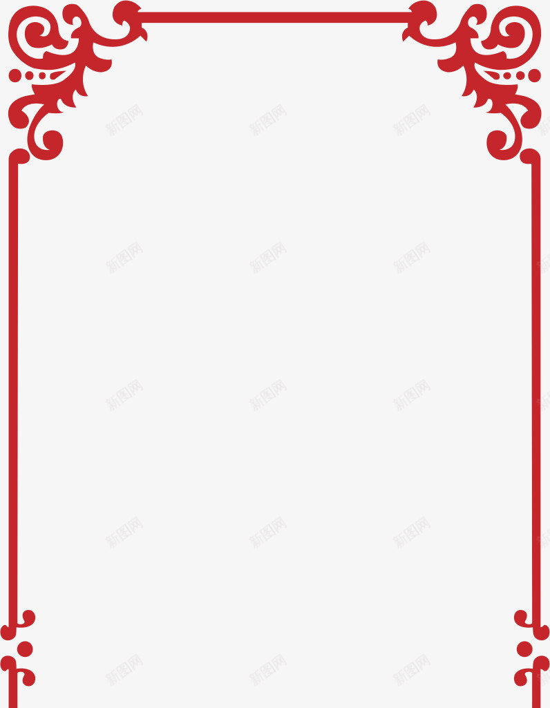 欧式的手绘红色边条矢量图eps免抠素材_88icon https://88icon.com 卡通 彩色边条 手绘红色边条 手绘边条 欧式边条 红色边条 装饰边条 边框 矢量图