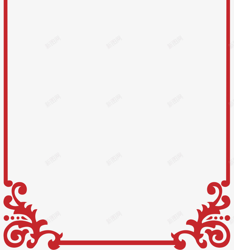 欧式的手绘红色边条矢量图eps免抠素材_88icon https://88icon.com 卡通 彩色边条 手绘红色边条 手绘边条 欧式边条 红色边条 装饰边条 边框 矢量图