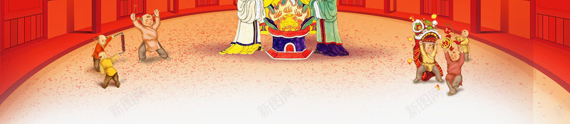 新年海报背景psd分层图png免抠素材_88icon https://88icon.com 传统民俗 传统边框 喜迎新年 新年卡通人物 新年海报背景 欢庆春节 灯笼 烟花 碎金背景