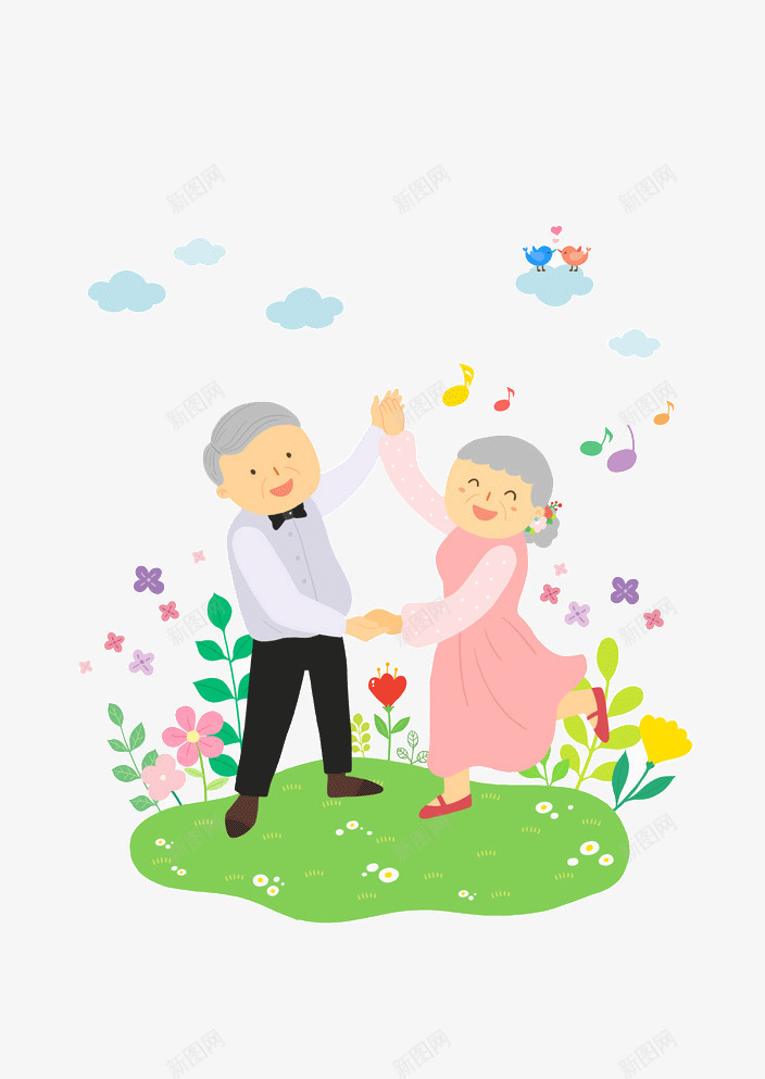 花园里跳舞的老人png免抠素材_88icon https://88icon.com 夫妻 爷爷奶奶 老人跳舞 老太太 老夫老妻 舞蹈的老人家 花园 花朵 里跳舞的老人 音乐