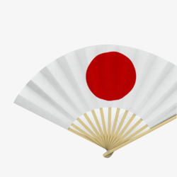 日本国旗折扇素材