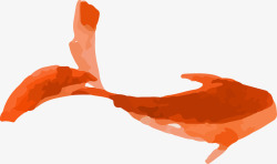 创意红色鲤鱼图素材