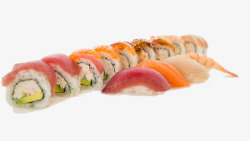 海鲜寿司拼盘产品实物图素材