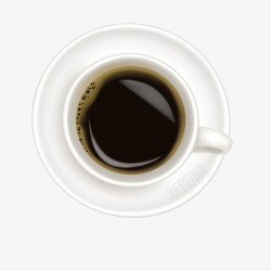 美味咖啡俯视图素材