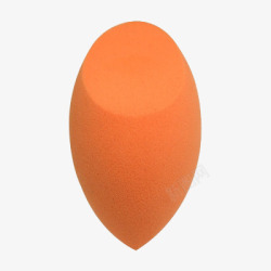淡橘色化妆球素材