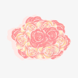 粉红玫瑰的浪漫回忆素材